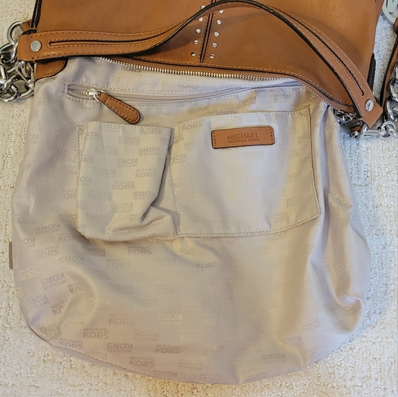 Michael Kors Astor Studded Chain Two Way Luggage Color - Picture 12 of 16